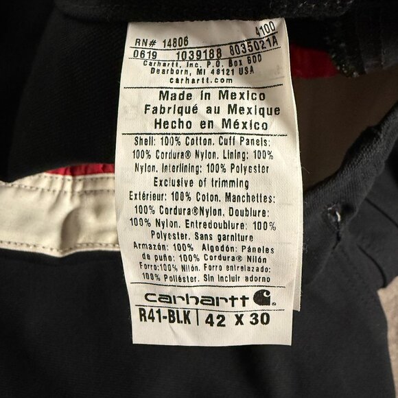 *NEW* Carhartt Relaxed Fit Duck Bib Overall - Picture 7 of 10